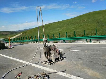 肃北公路地基基础注浆加固